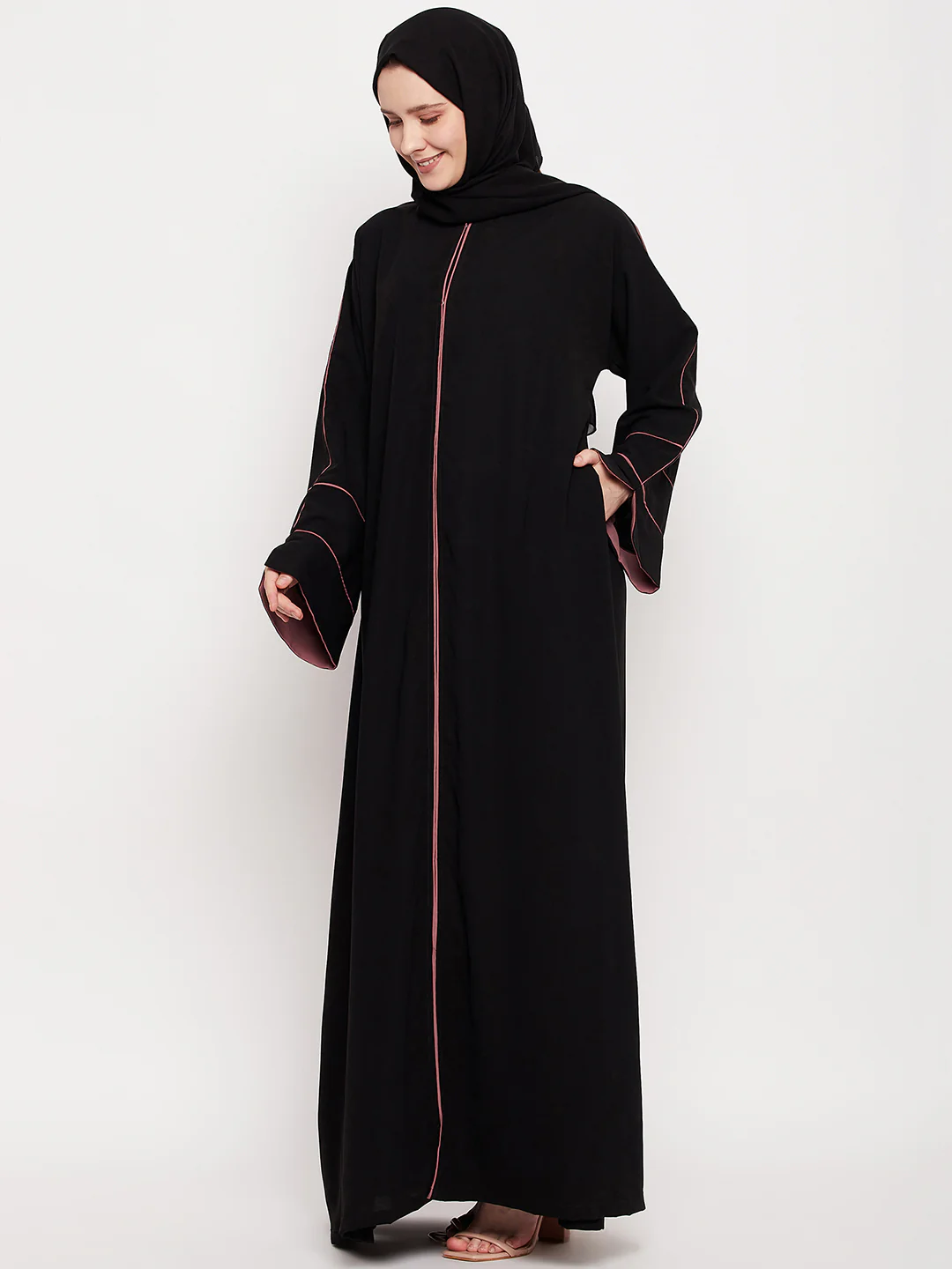 2 Piece Shrug Set with Matching Black Hijab
